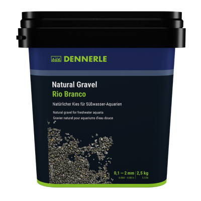 Dennerle Riu Branco Грунт природный  0,1-2мм (черный), 2,5 кг